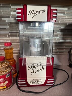 Nostalgia Electrics Retro Red Popcorn Maker - Popcorn Hot n Fresh